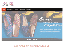 Tablet Screenshot of guidefootwear.com